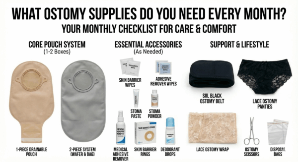 What ostomy supplies do you need every month