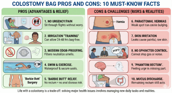 colostomy bag pros and cons