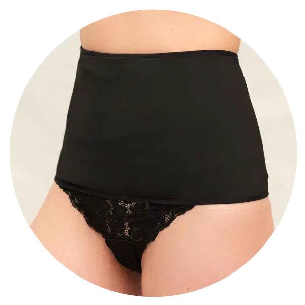 Ostomy wrap black