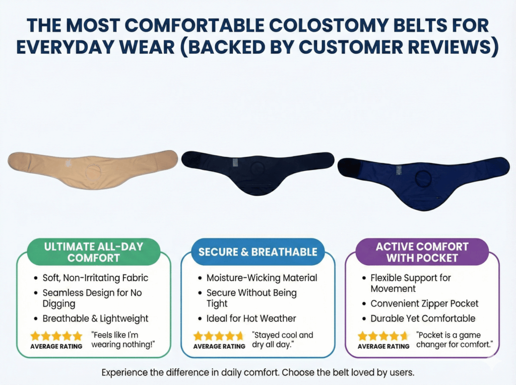 comfortable colostomy belt