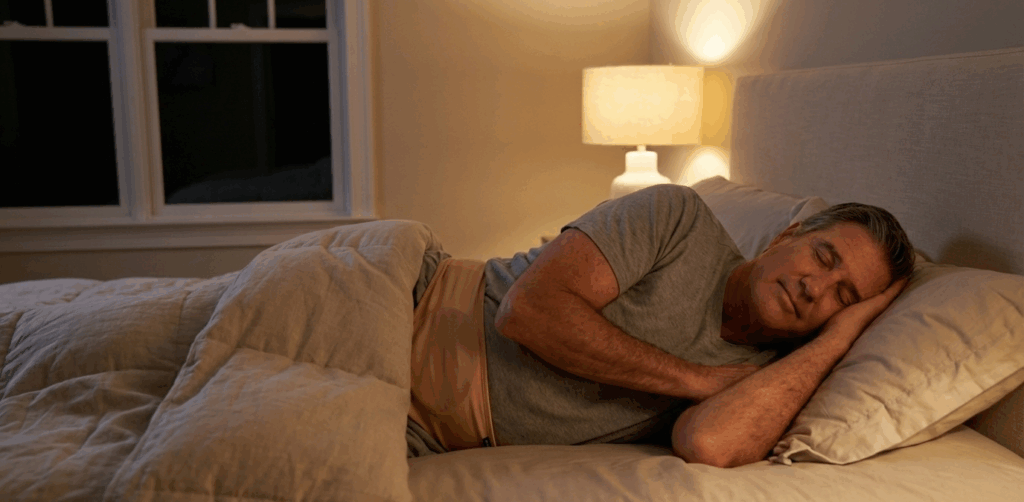 remove ostomy belt at night