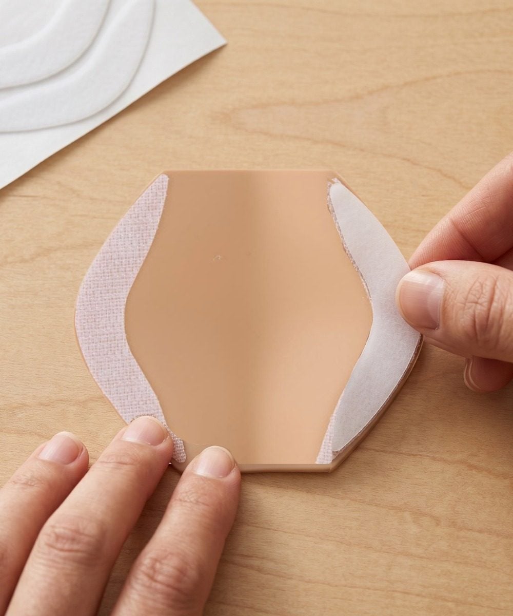 VELCRO strips attached to underside of SIIL Protector