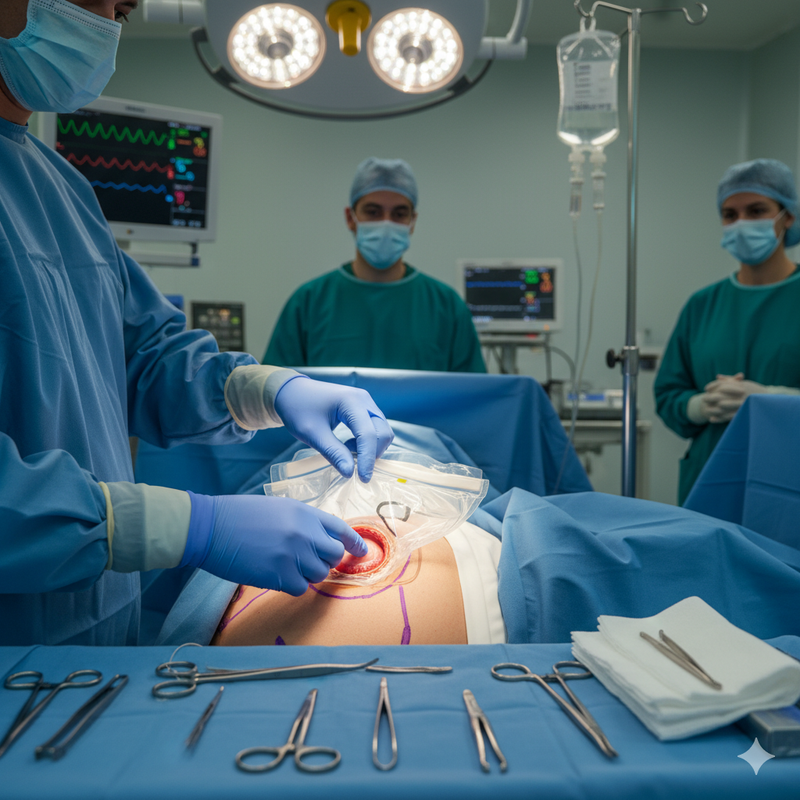 Cirugía de bolsa de colostomía y cuidados en España